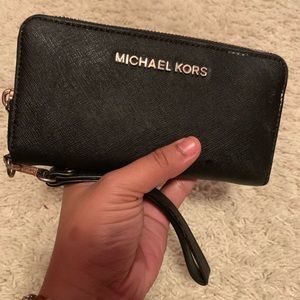 Black Michael Kors Wristlet